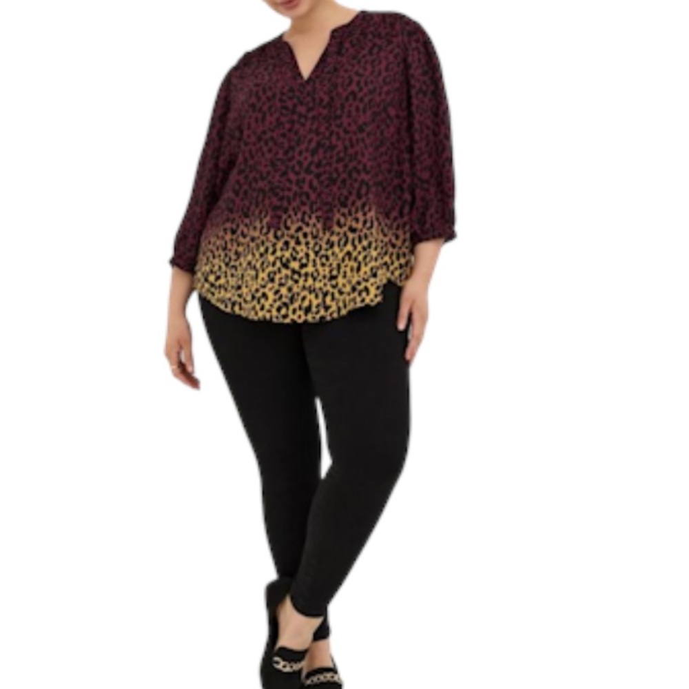 Torrid Georgette Bow Tie Blouse Size 4